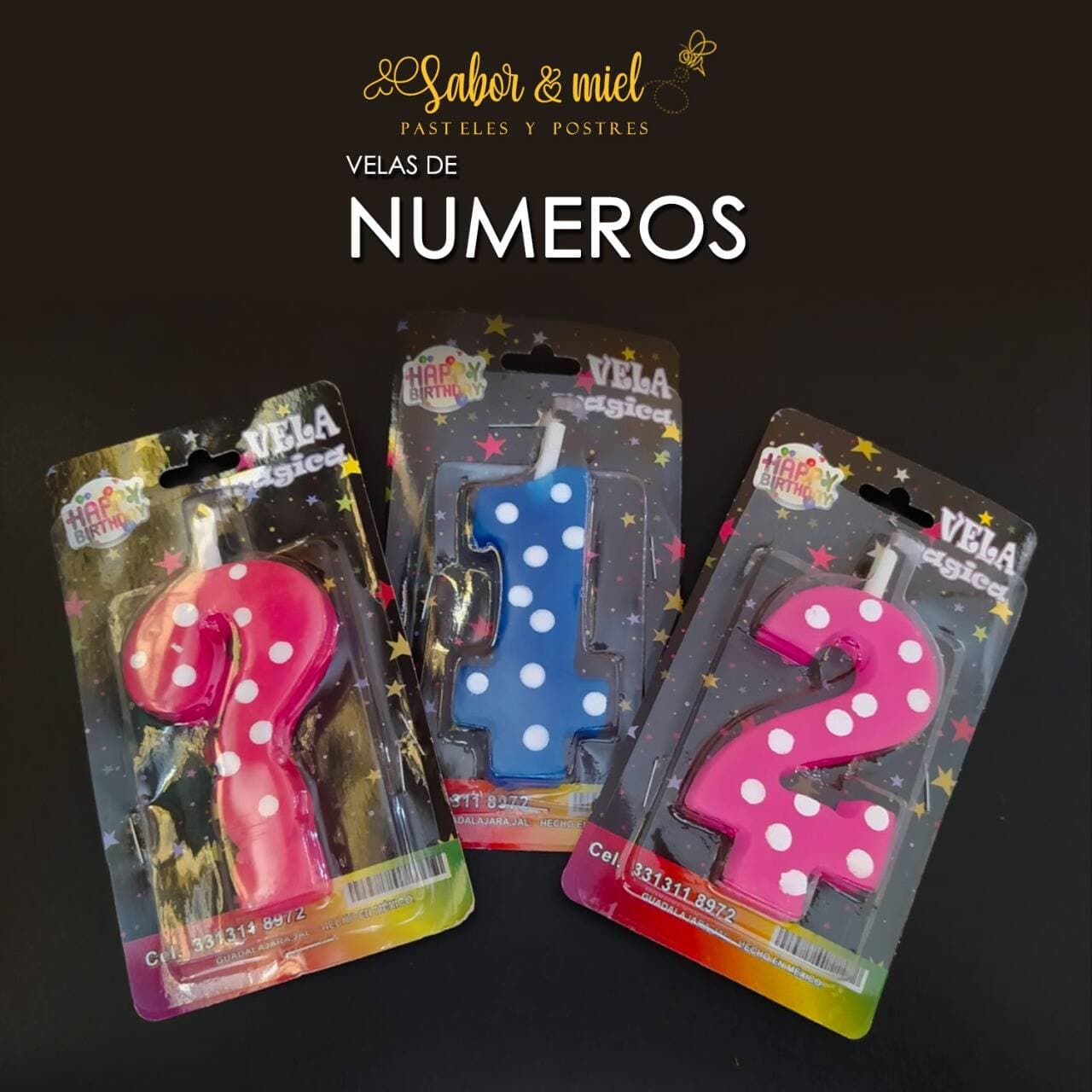 Velas de Número