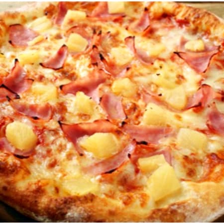 Pizza individual hawaiana