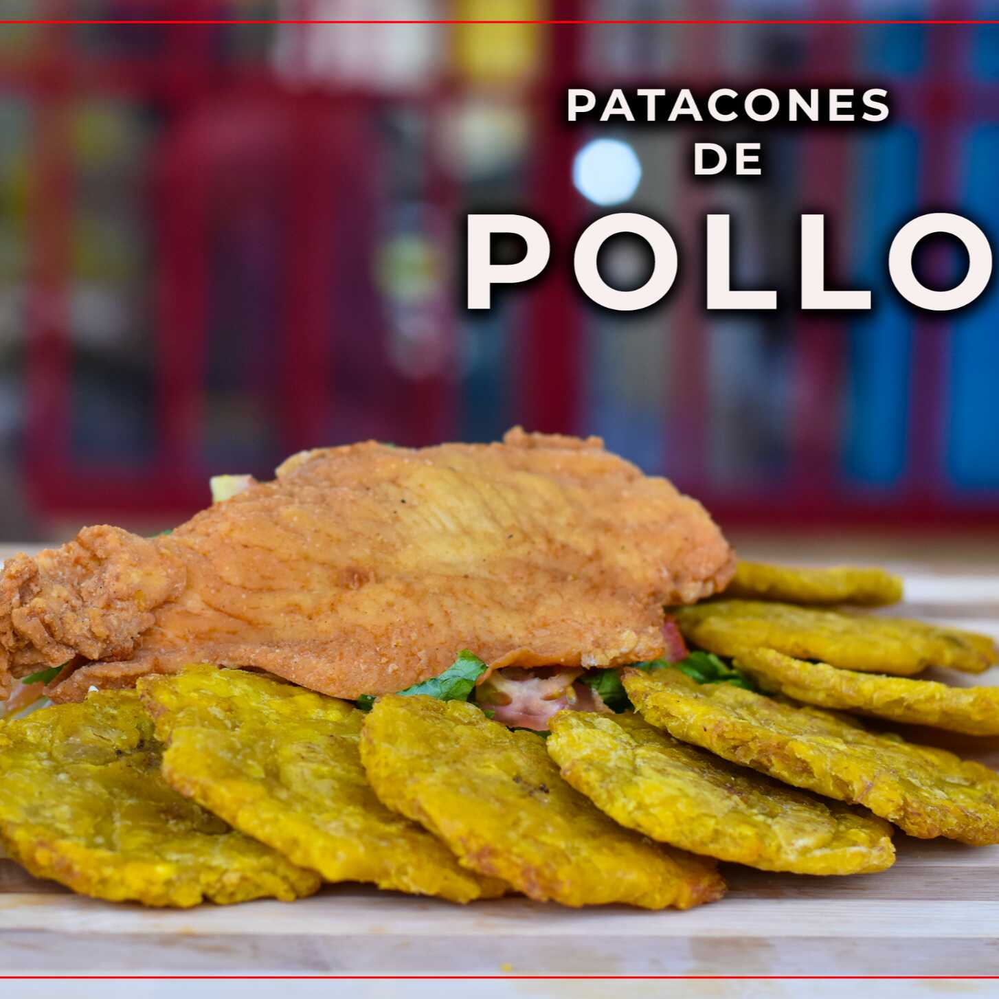 Patacones con Pollo