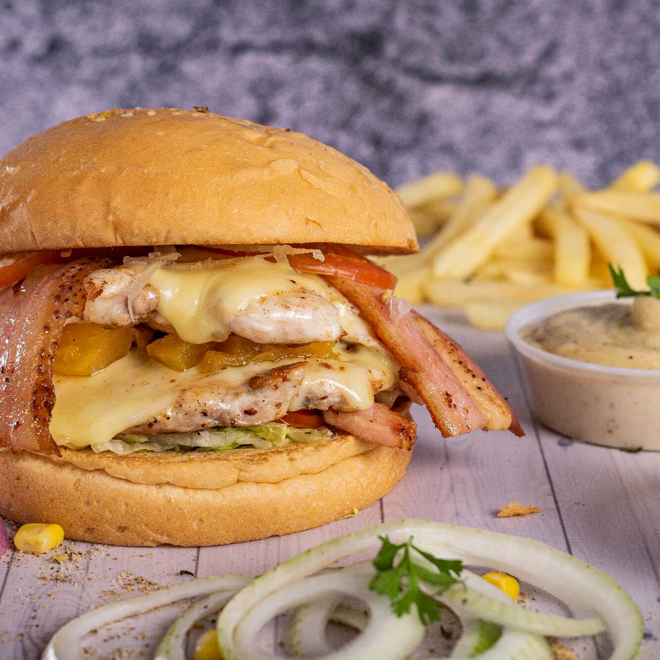 Combo Hamburguesa Doble Pollo