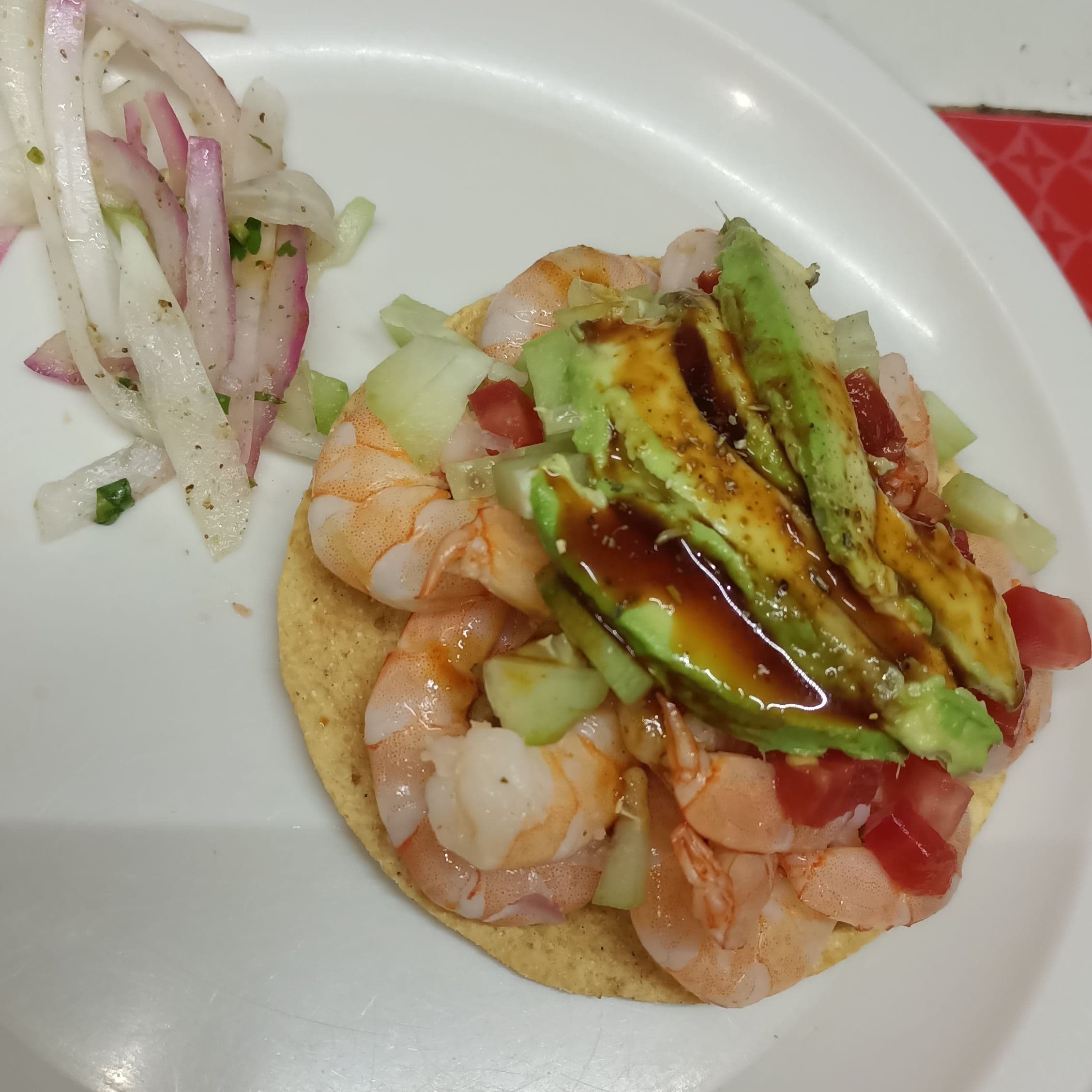 Tostada de Camarón