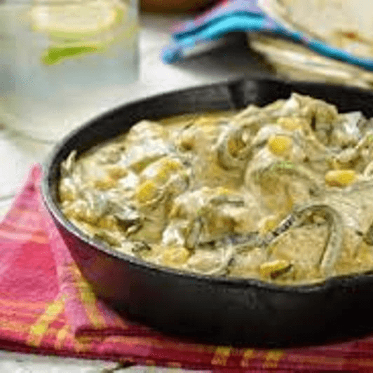 Rajas con Crema y Elote Gratinadas 500g