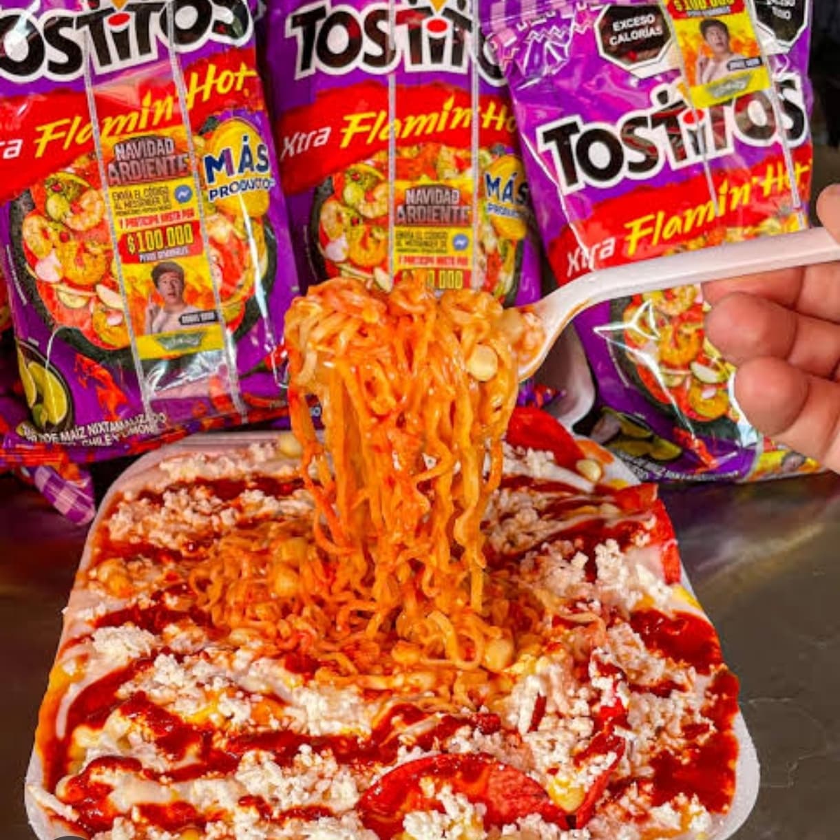 MARUCHAN TOSTITOS FLAMIN HOT