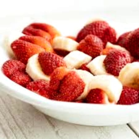 Platano y Fresa