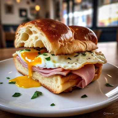 Brunch de jamon y huevo