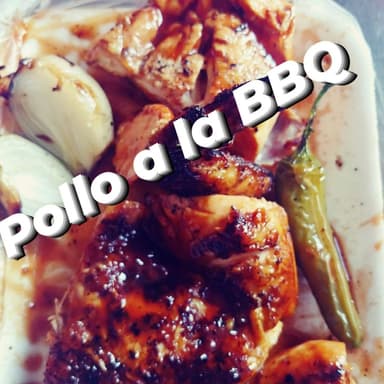 Medio pollo a la BBQ