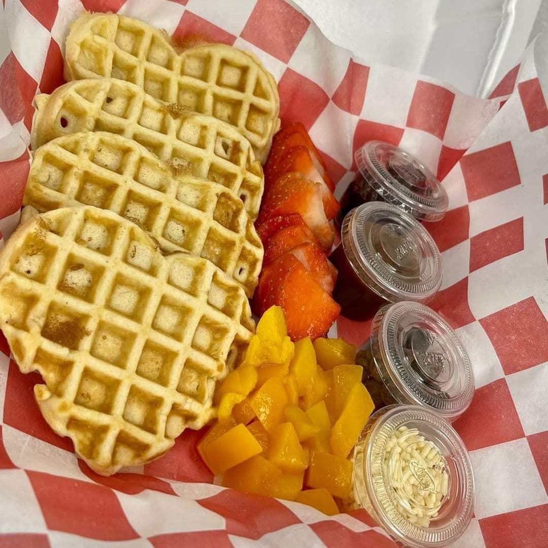 Waffles corazón