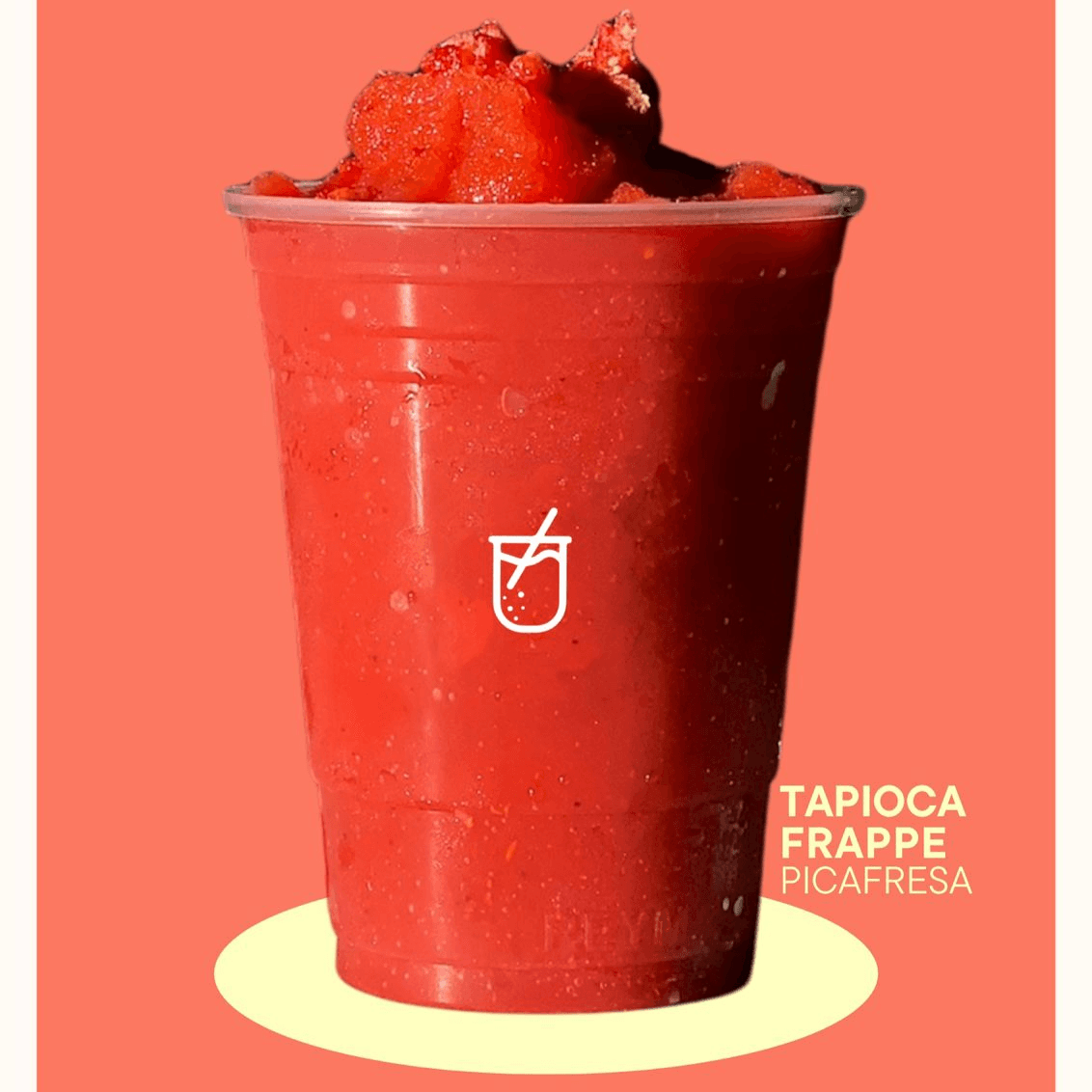 Tapioca Frappé de Fresa