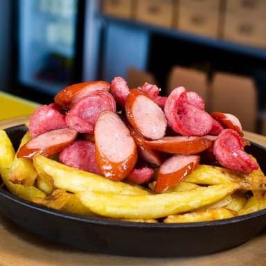 Salchipapa Frankfurter