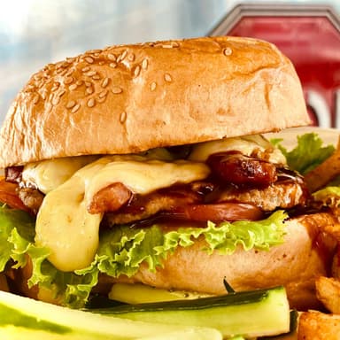 BBQ Burger con Queso