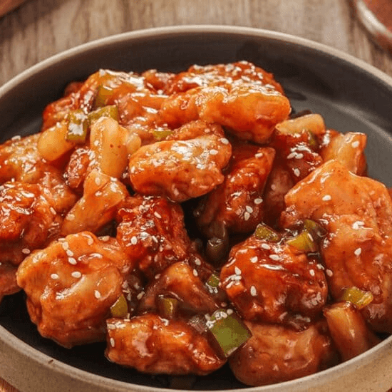 pollo agridulce oriental