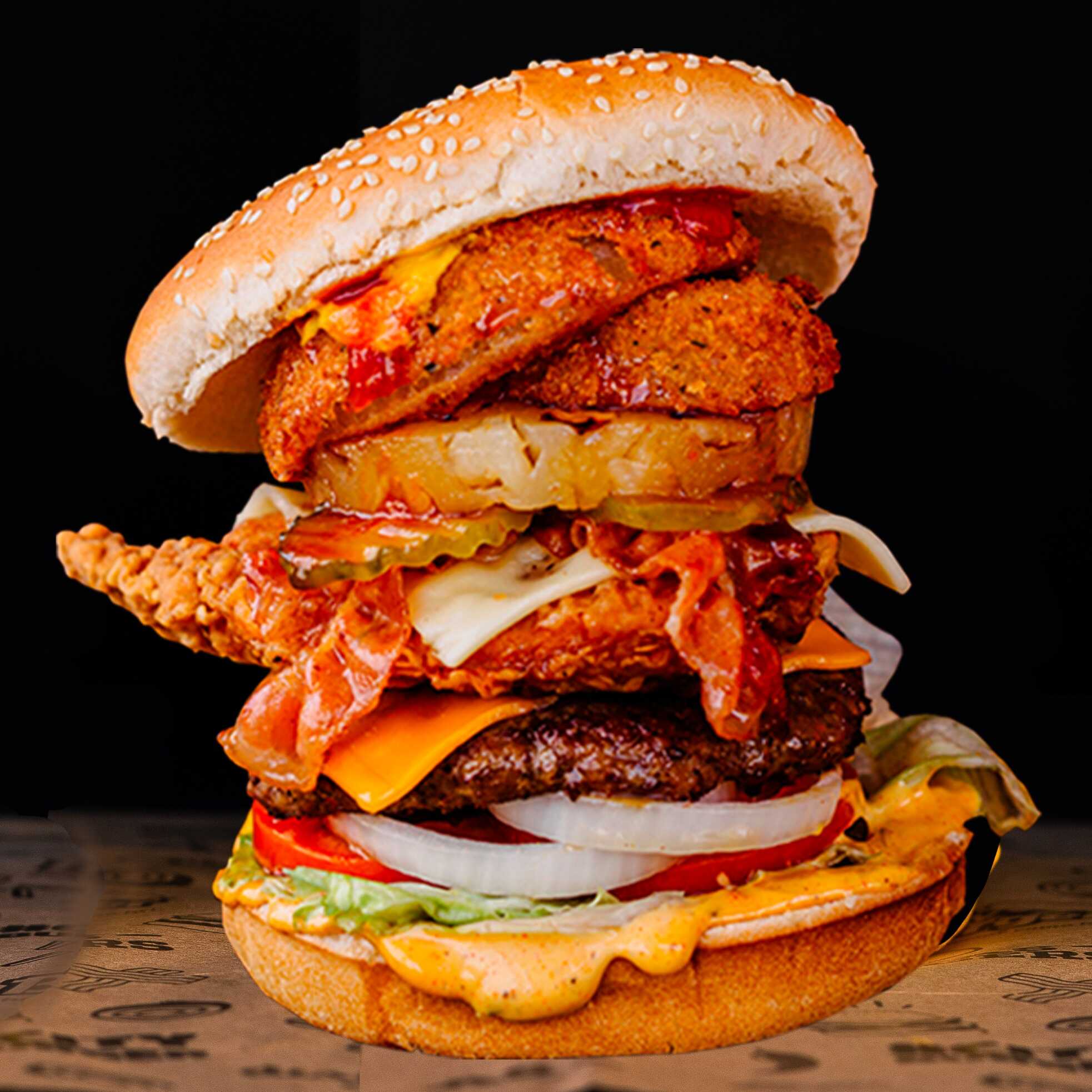 Hamburguesa La Porky