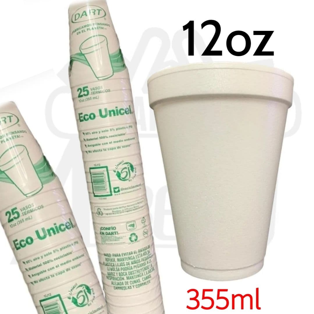 VASO TERMICO # 12 25 PZAS