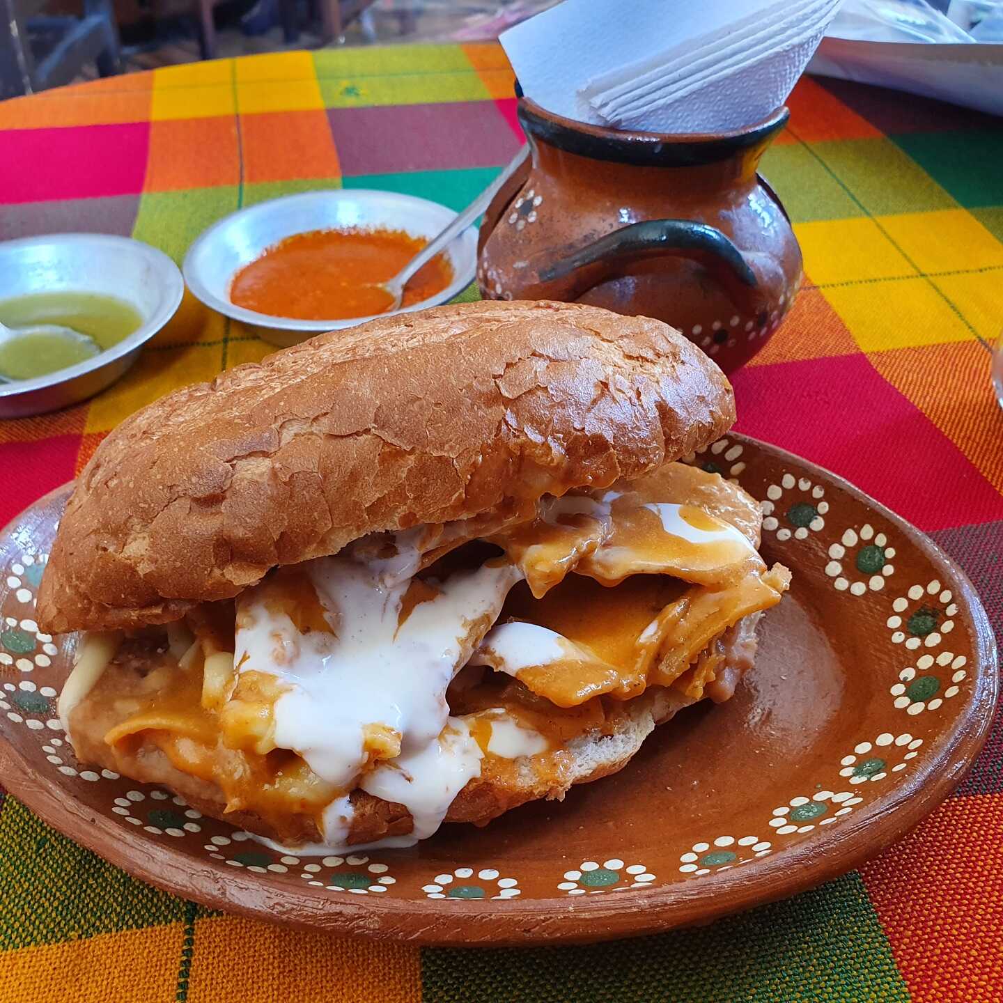 Torta con Chilaquiles