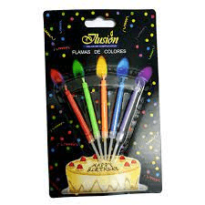Vela Flama Colores