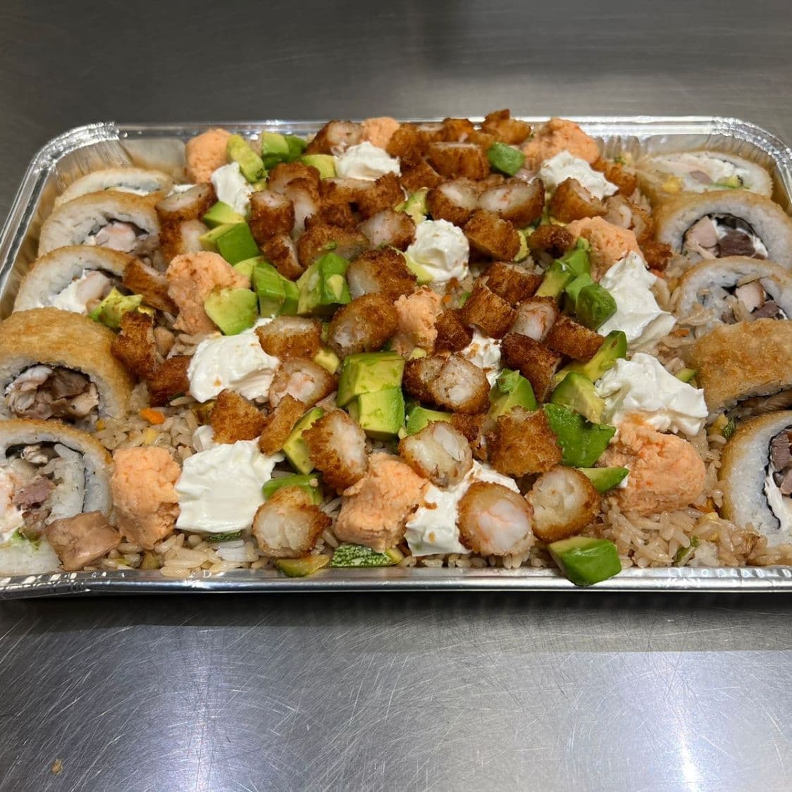 Charola 2 Personas Yakimechi Volcano