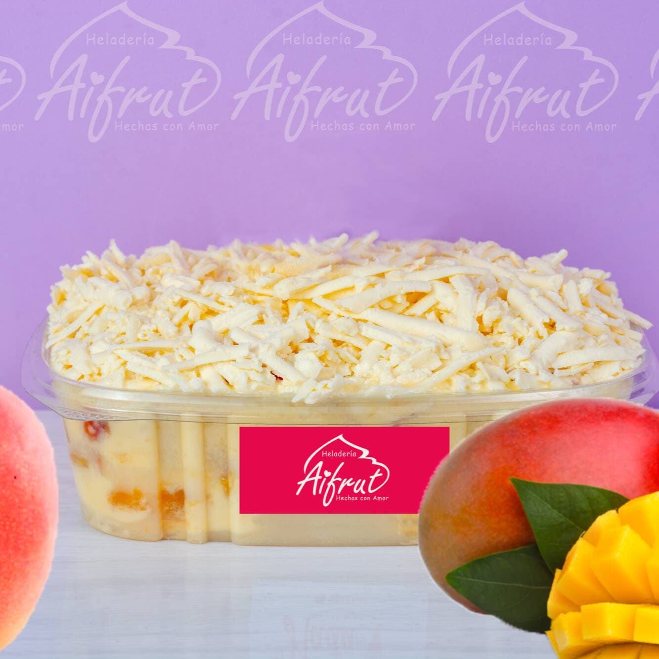 Mango con Crema y Queso