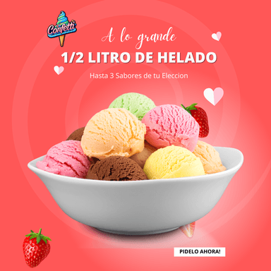 1/2 Litro de Helado