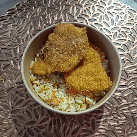 Arrocito Kids con Pescado Empanizado