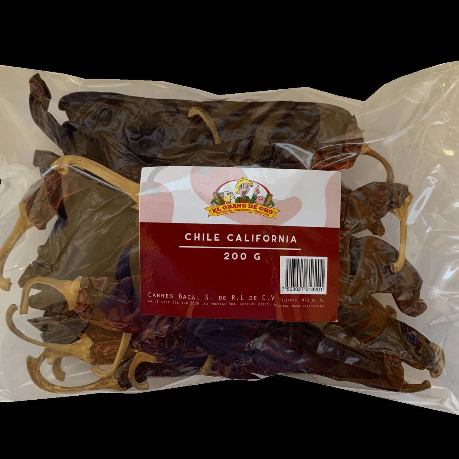CHILE CALIFORNIA SECO 200 GR