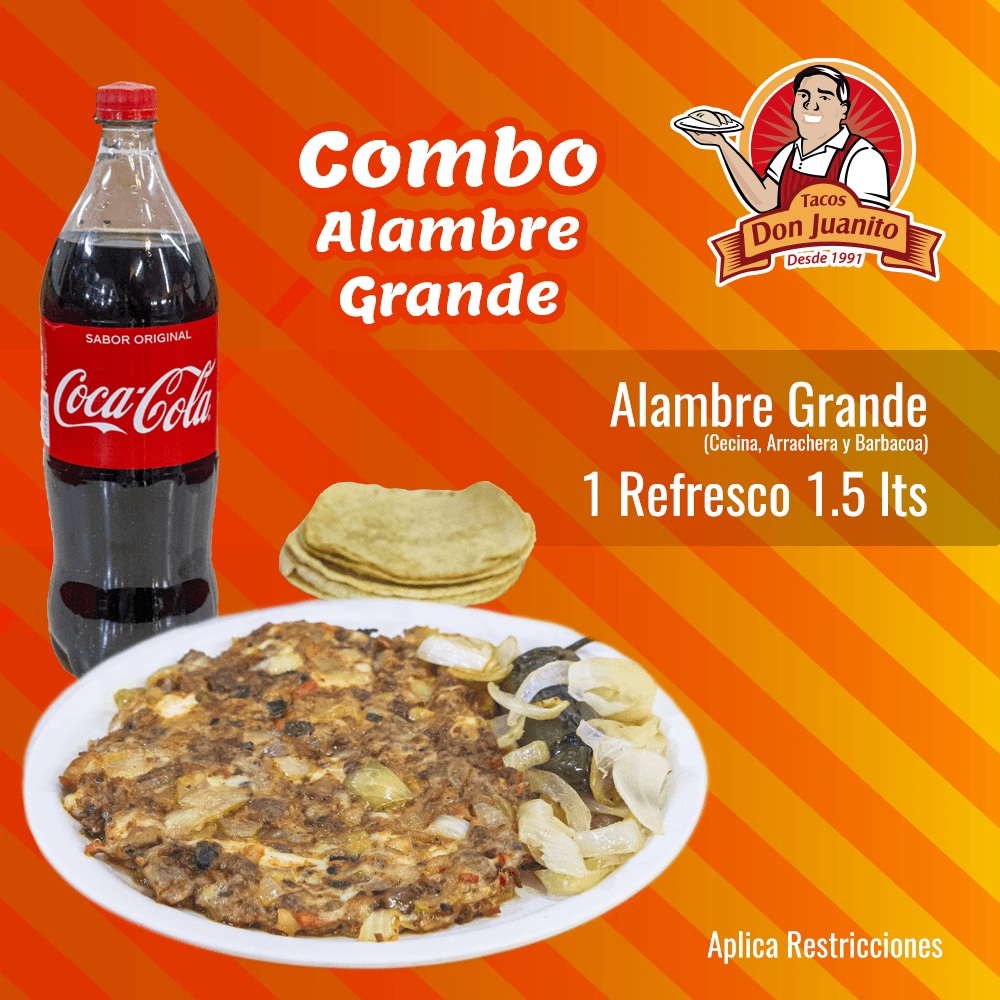 Combo Alambre Sencillo + CocaCola