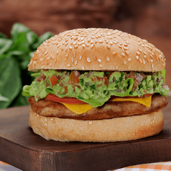 HAMBURGUESA CHICKEN GUACAMOLE
