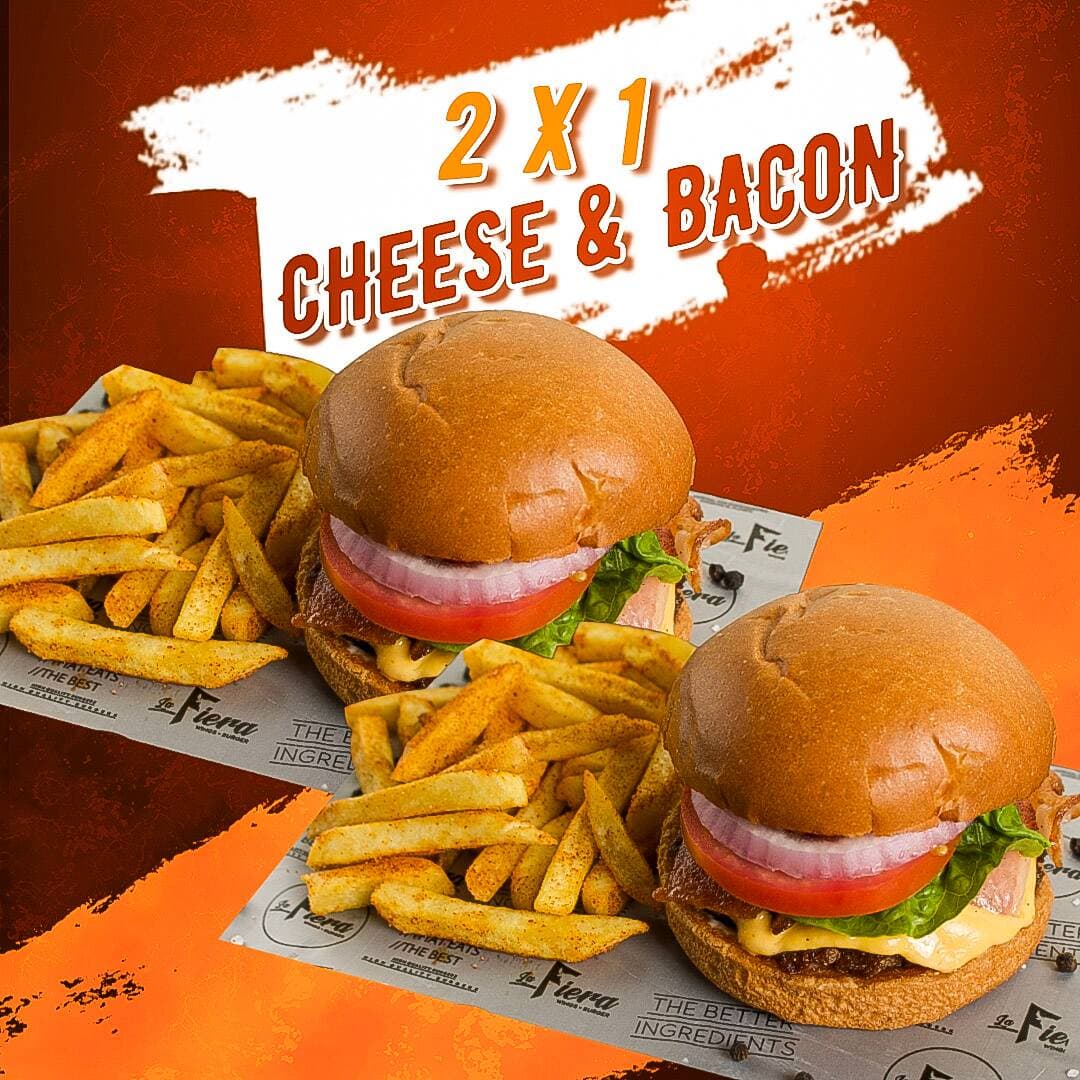 Cheeseburger & Bacon + Papas...