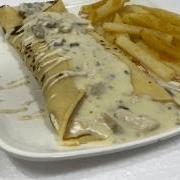 Combo Crepe de Pollo y Champiñones + Gaseosa 400ML