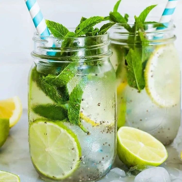 Agua Fresca Natural de Limon C/ Chia 1/2 Litro