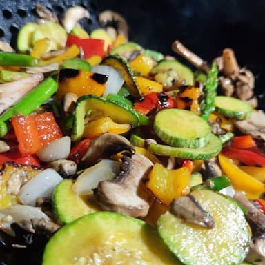 Vegetales con pollo
