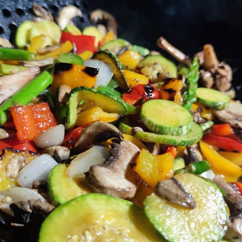 Vegetales con pollo