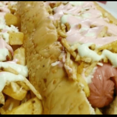 Perro Súper Gratinado + Papas Gratinadas😃