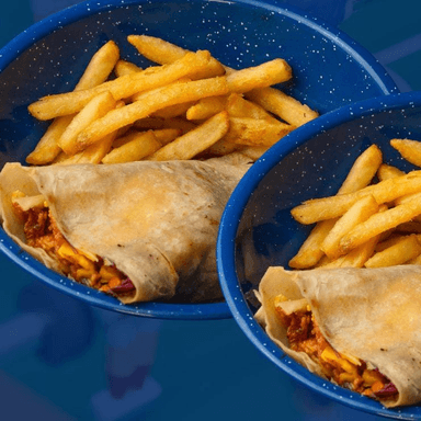 Wrap + Agua y papas