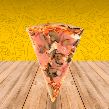 Rebanada de Pizza Jamón con Champiñones C