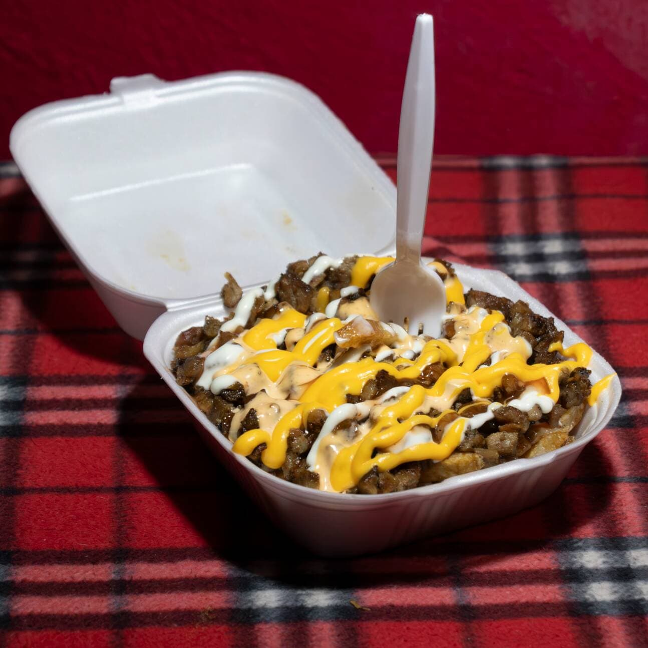 Carnepapas de carne deshebrada