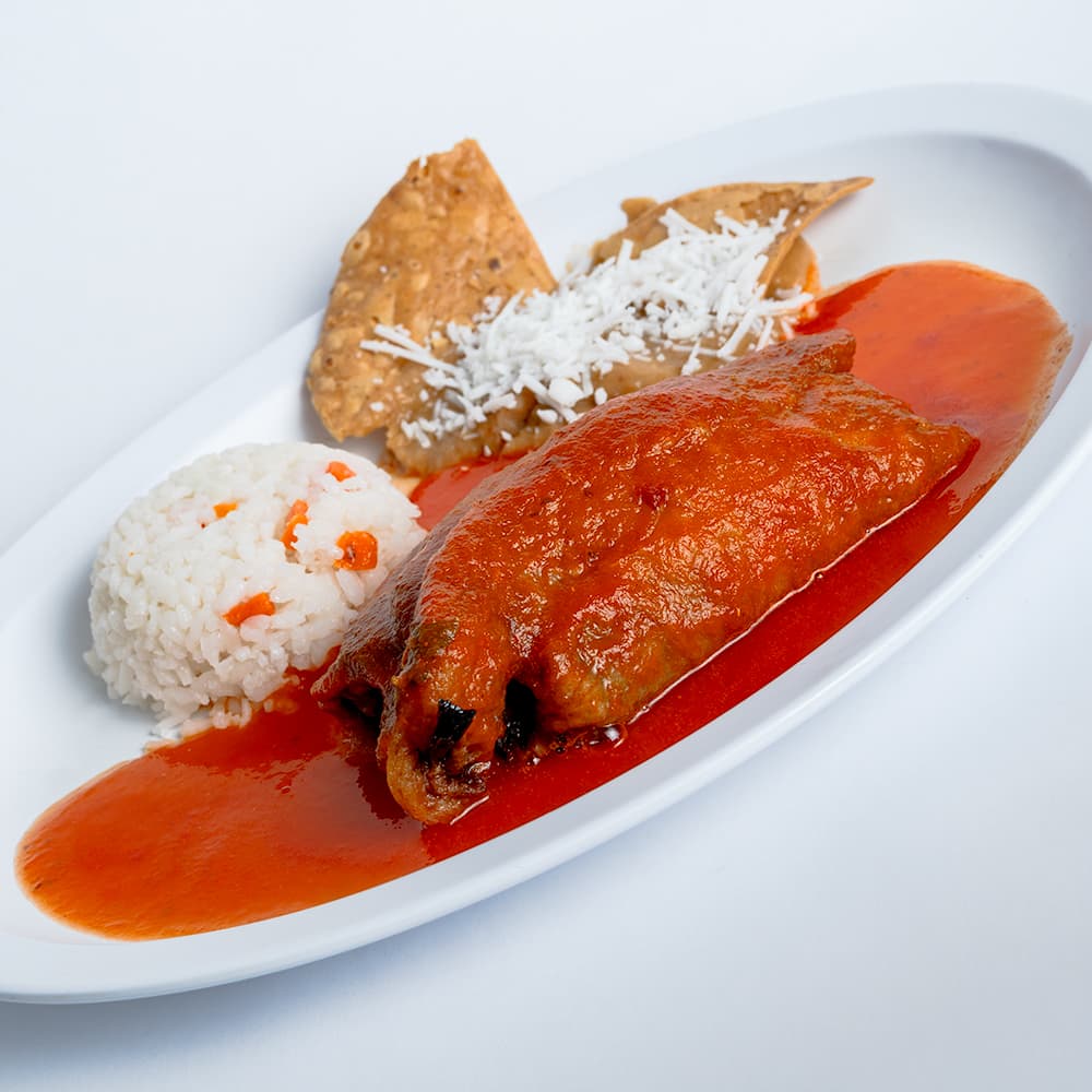 Chile relleno de queso