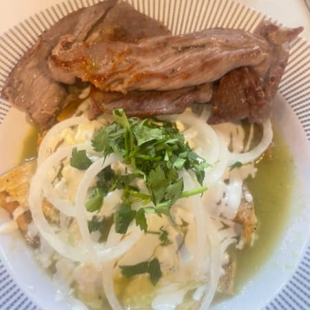 Chilaquiles con Cecina