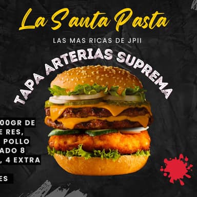 Hamburguesa Tapa Arterias Suprema