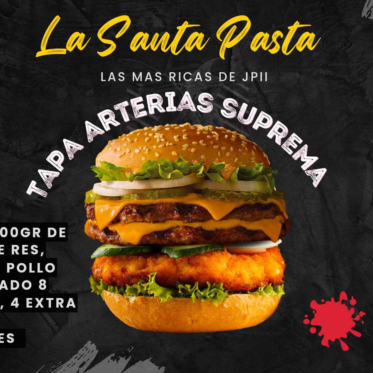 Hamburguesa Tapa Arterias Suprema