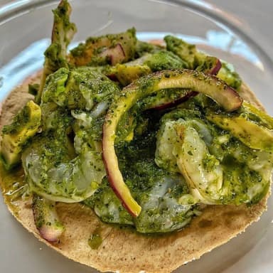 Tostada Aguachile Verde