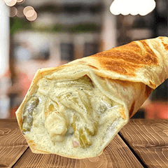 Burrito de Rajas con Crema