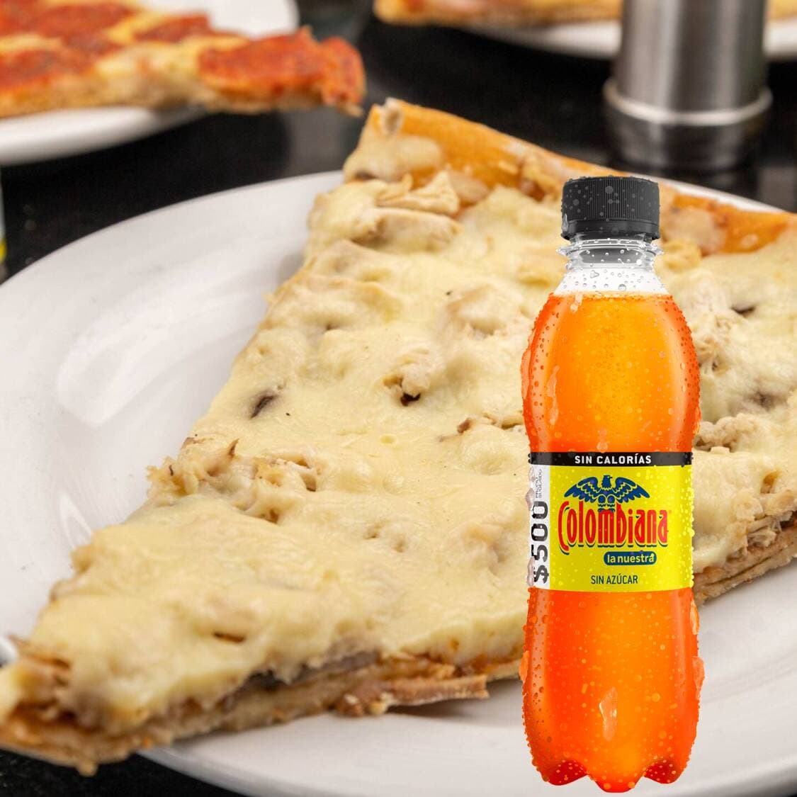 Combo Slice Pizza Pollo con Champiñones