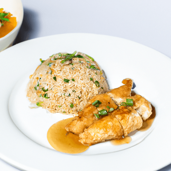 Pollo Enrollado + Chaufa