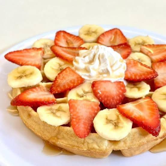 Waffle con Platano