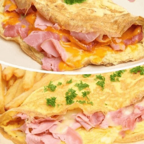 OMELET jamón y queso