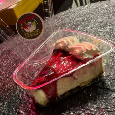 Rebanada Cheesecake con Frambuesa