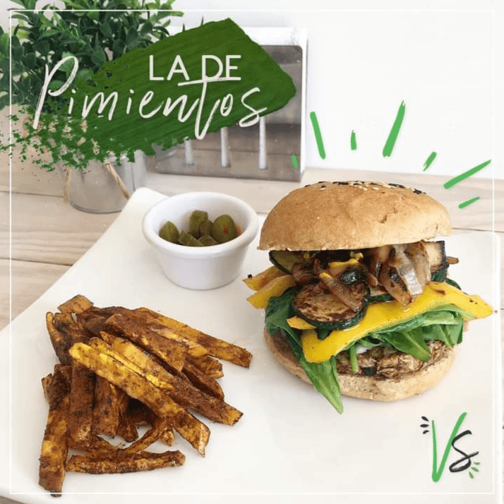 Hamburguesa La de Pimientos