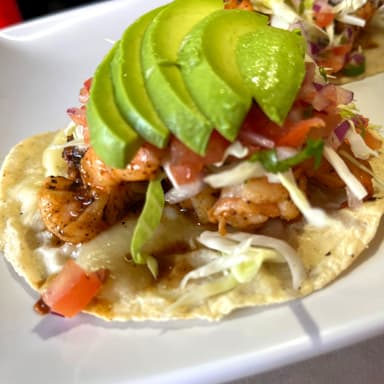 Taco camaron enchilado