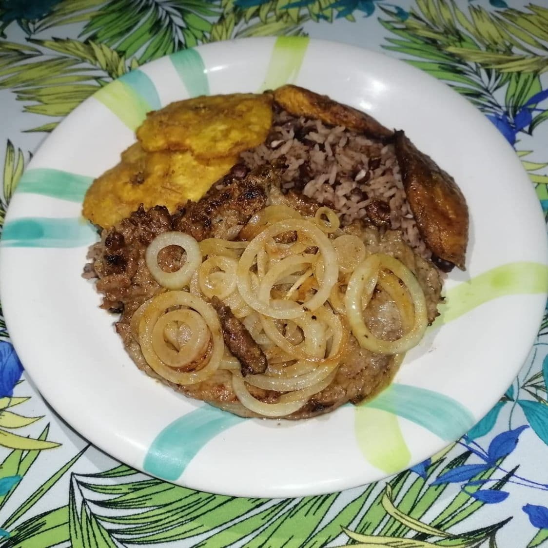 Rice and Beans con Bistec