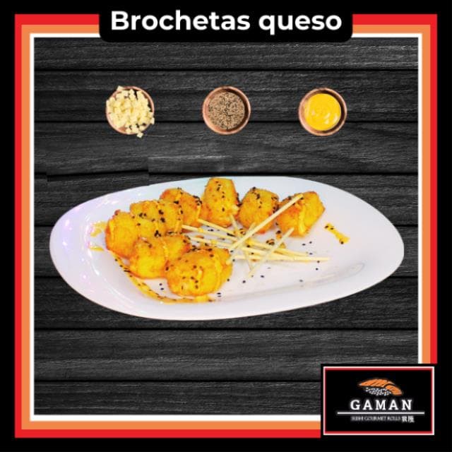Brochetas queso 8 pz. Empanizadas.